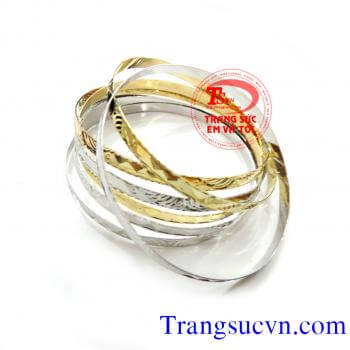Vòng tuần vàng tây 2 màu