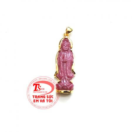 Mặt phật quan âm bọc vàng