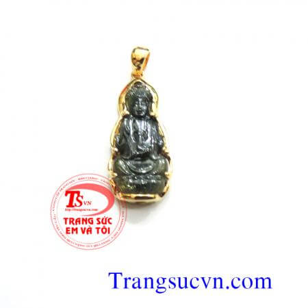 Phật Quan âm Saphir thiên nhiên