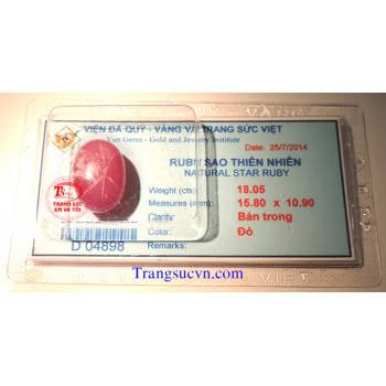 Ruby sao thiên nhiên