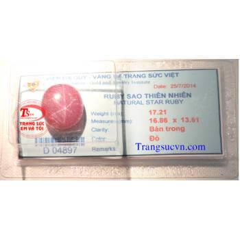 Ruby sao lục yên việt nam