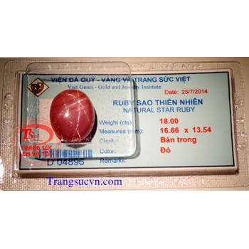 Ruby sao thiên nhiên lục yên