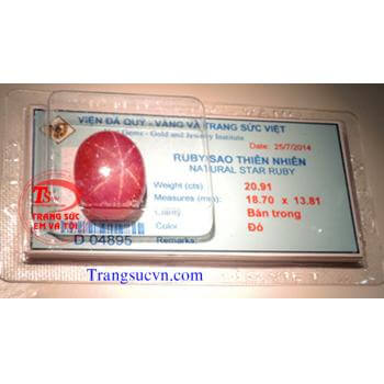 Natural Star Ruby Vietnam