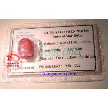 Đá Quý ruby sao tự nhiên