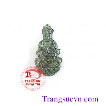 Phật Quan âm đá quý saphir