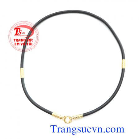 Dây cao su chạm rồng vàng