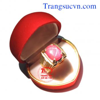 Nhẫn nam ruby sao việt nam