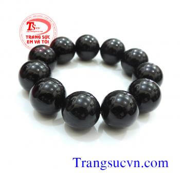 Vòng tay mã não đen to