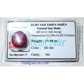 Ruby sao nước myanma