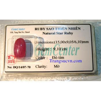 Hồng ngọc sao-Ruby sao