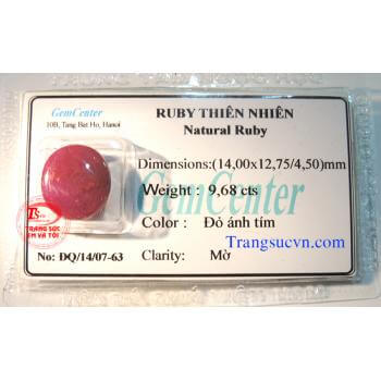 Ruby thiên nhiên ép vỉ