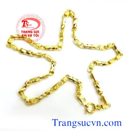 Dây chuyền nam vàng tây 10k
