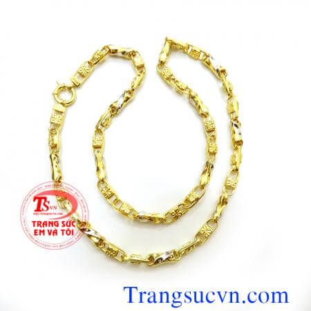 Dây chuyền nam vàng tây 10k