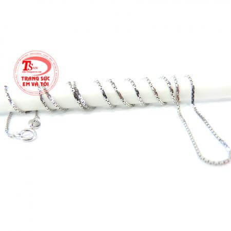 Dây chuyền vàng trắng đẹp 