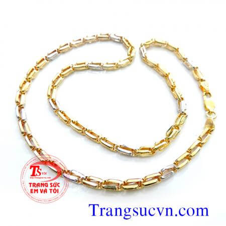Dây chuyền vàng tây nam được sản xuất từ vàng tây 10k bền đẹp.