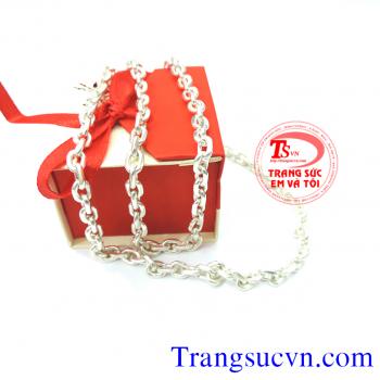 Dây chuyền bạc mạnh mẽ
