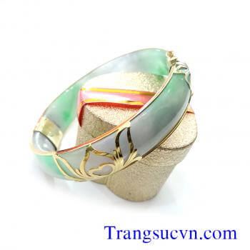 Vòng bản hẹ bọc vàng 10k