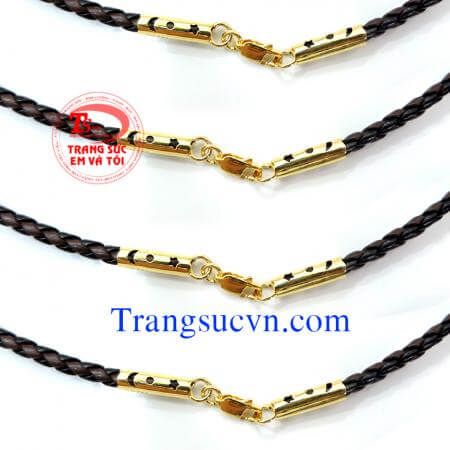 Dây da bọc rồng đẹp,Đặt dây rồng,Đặt rồng,dat day ba boc rong,Dây đẹp, vàng, vàng tây, chuyền màu đen, vỏng cổ