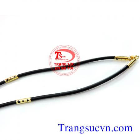 Dây chuyền nam,đeo cùng mặt dây chuyền vàng,móng,vuốt,đẹp bền. Dây cao su bọc vàng tây giá rẻ