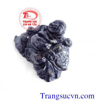 Phật di lặc đá saphir to