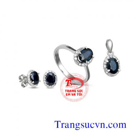 Trang Sức đá quý saphia thiên nhiên