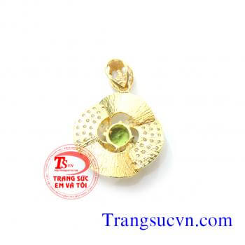 Mặt dây đá peridot thiên nhiên