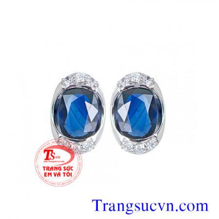 Đá saphir việt nam vàng 18k