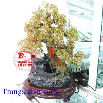 Cây đá quý Peridot thiên nhiên