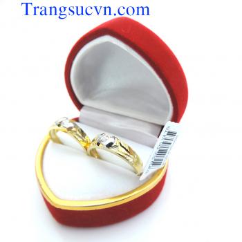 Nhẫn cưới vàng tây 10k