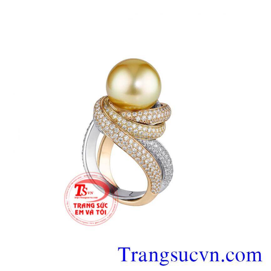 Nhẫn ngọc trai đẹp 3D