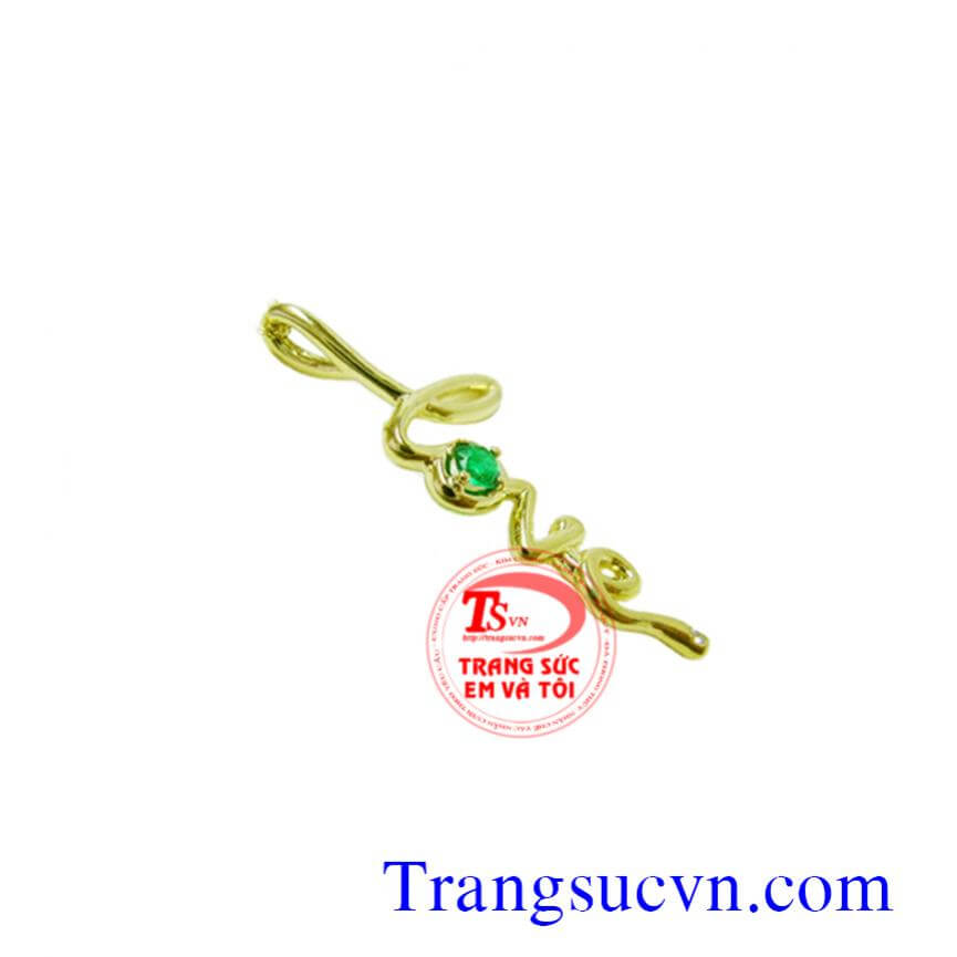 Mặt chữ LOVE Emerald