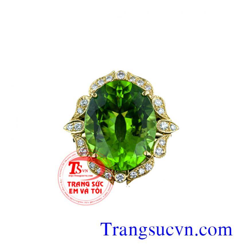 Mặt dây đá Peridot tuyệt đẹp