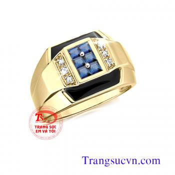 Nhẫn nam saphir thiên nhiên,ban nhan nam saphir vang tay,với hàng trăm nhẫn nam vàng tây gắn đá quý sang trọng với nhiều