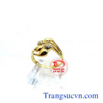 Nhẫn nữ vàng tây nữ