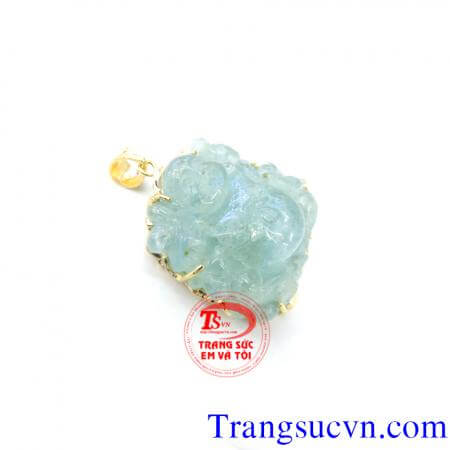 Mặt dây Phật Aquamarine đẹp