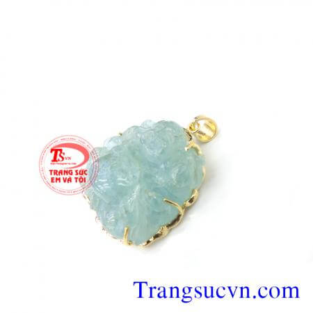Mặt dây Phật Aquamarine đẹp