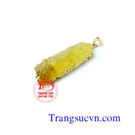 Mặt phật bản mệnh bọc vàng, mặt quan âm dây chuyền bằng bà di lặc ngà voi tượng da Tượng Phật Ngọc Quan Thế Âm Bồ Tát nghìn tay