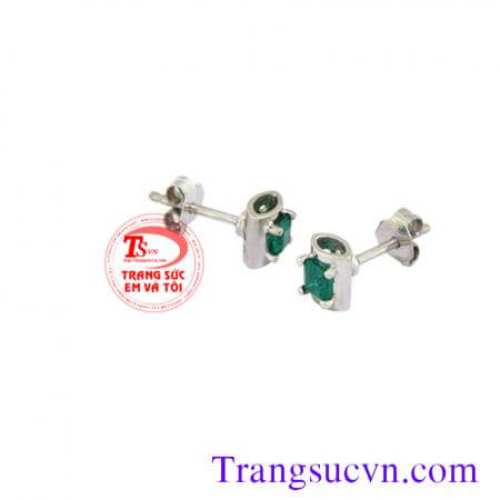 Cặp bông emerald nổi