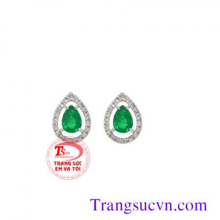 Cặp đôi hoa tai Emerald