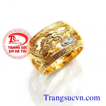 Nhẫn nam rồng vàng 14k đẹp