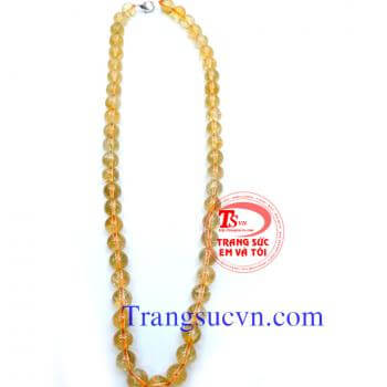 Chuỗi hạt Citrine thiên nhiên