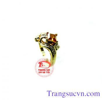 Nhẫn đá saphir vàng đẹp chất lượng, giao hàng toàn quốc