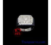 Nhẫn nam đẹp có giấy kiểm định đá quý tự nhiên,Nhẫn nam mặt cặt trắng,vàng trắng sang trọng long lanh,sản phẩm vàng tây,giá cả hợp lý thanh toán khi nhận hàng