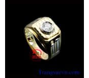 Nhẫn nam đá trắng