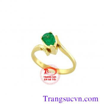 nhan,nu, emerald,nhan nu vang,nhan nu dep,vang tay,ý 18k,nhẫn dá quý