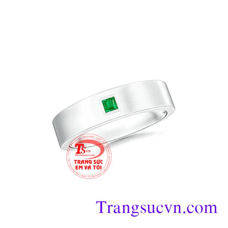 Nhẫn nam vàng trắng