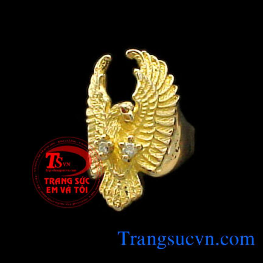 Nhẫn nam đại bàng vàng tây