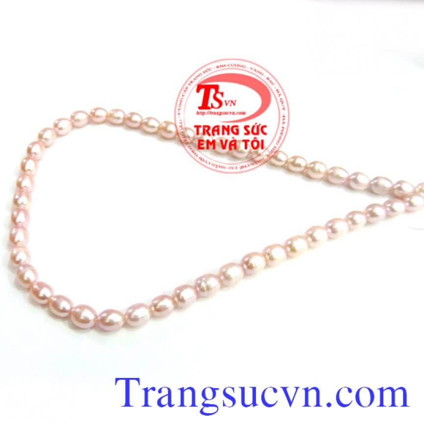 Vòng ngọc trai hồng đẹp