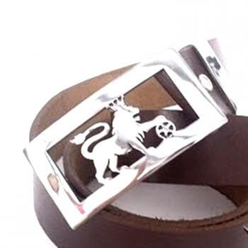 Mặt Dây thắt lưng vàng trắng 18k