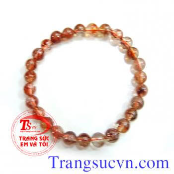 Chuỗi thạch anh tóc đẹp đỏ